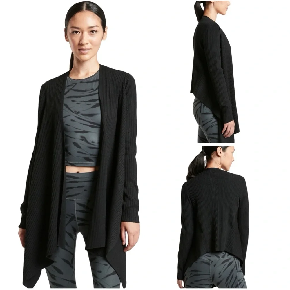Athleta Solstice Wrap Sweater size L 599656
